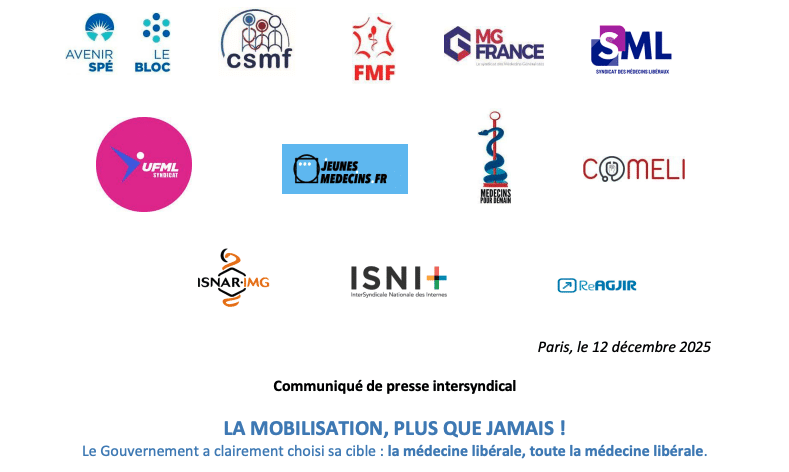 LA MOBILISATION, PLUS QUE JAMAIS ! Le Gouvernement a clairement choisi sa cible : la médecine libérale, toute la médecine libréale