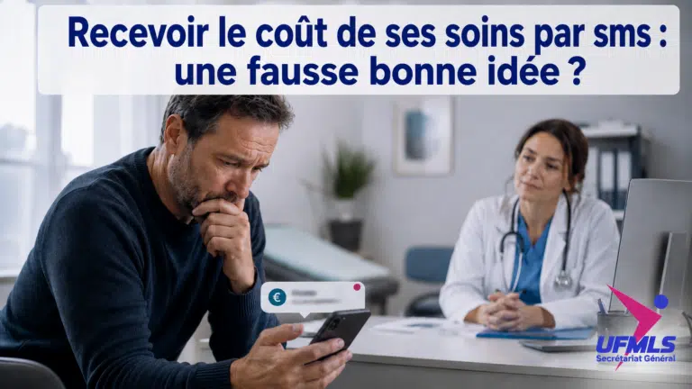 Recevoir le coût de ses soins par sms&nbsp;: une fausse bonne idée&nbsp;?
